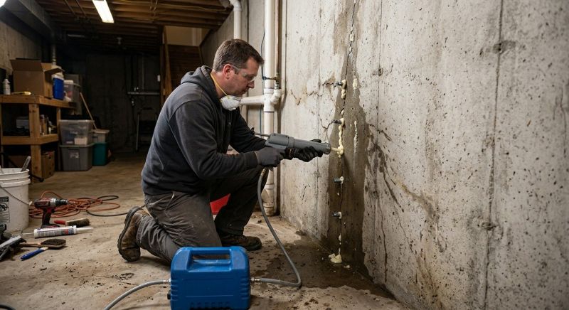 Basement Foundation Repair in Colchester, CT