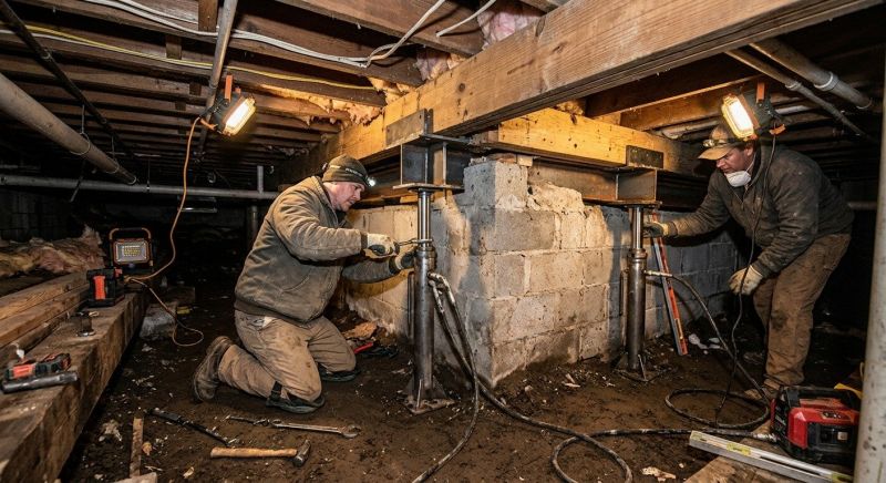 Basement Foundation Repair in Storrs Mansfield, CT