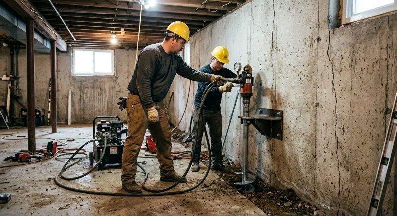 Basement Stabilization in Norwich, CT
