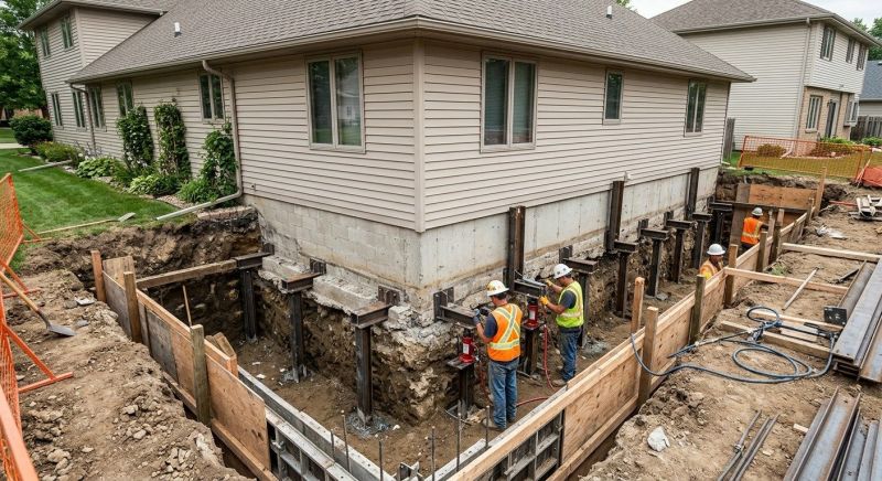 Basement Underpinning in Norwich, CT