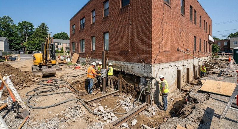 Building Foundation Repair in Colchester, CT