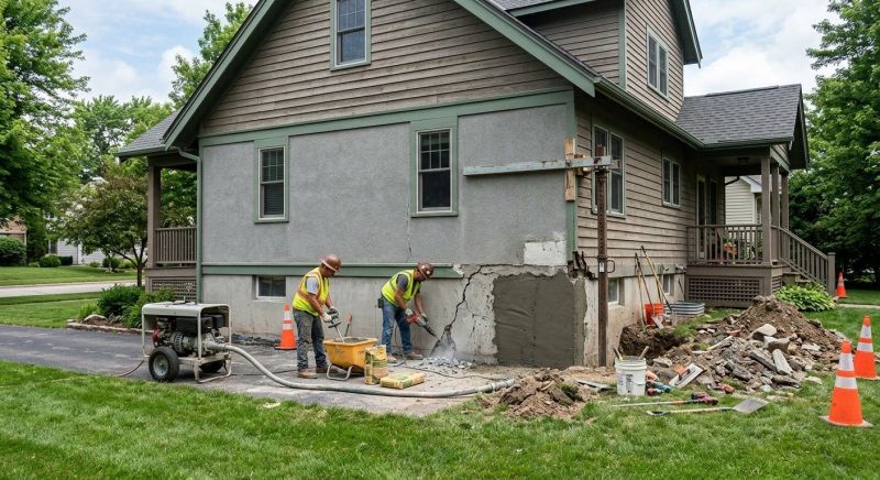 Building Foundation Repair in Exeter, RI
