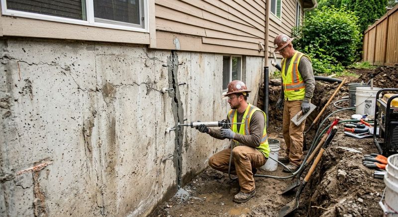 Cracked Foundation Repair in Norwich, CT