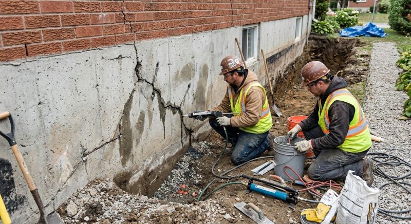 Cracked Foundation Repair in Plainfield, CT