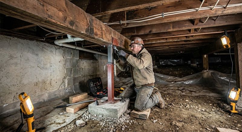 Crawlspace Foundation Repair in Pomfret Center, CT