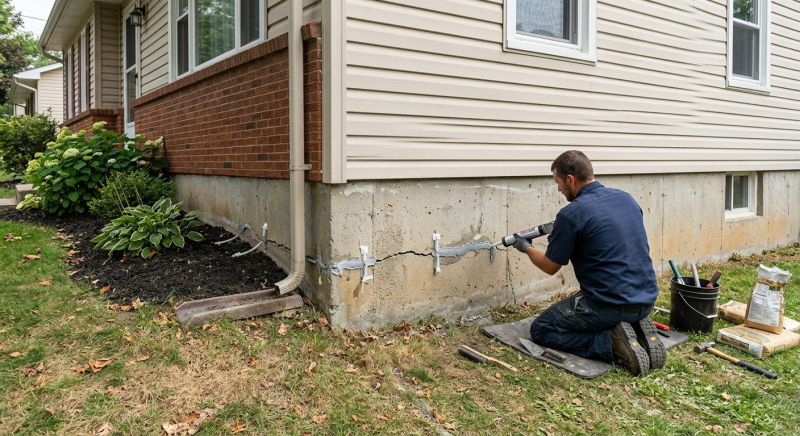 Foundation Cracks Repair in Norwich, CT