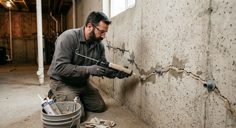 Foundation Cracks Repair in Norwich, CT