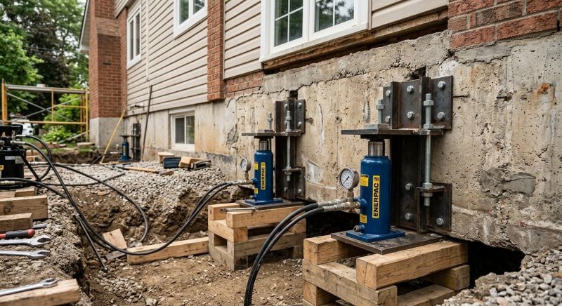 Foundation Jacking in Coventry, RI