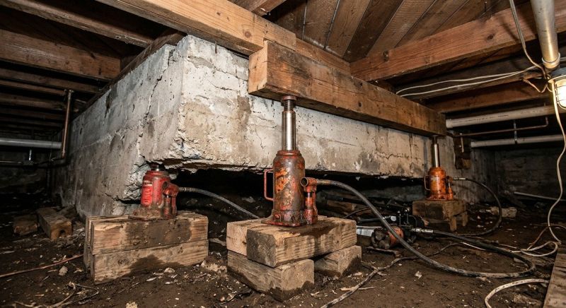 Foundation Jacking in East Hampton, CT