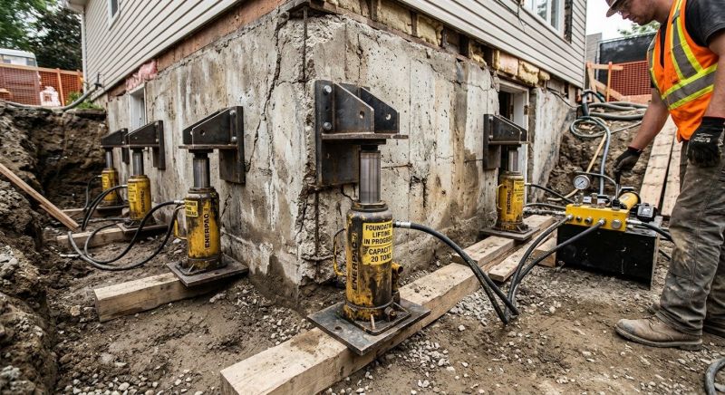 Foundation Jacking in Mystic, CT
