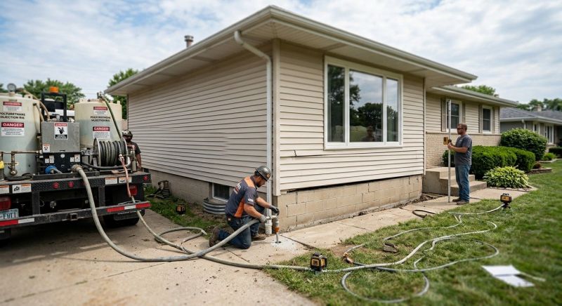 Foundation Lifting in Exeter, RI