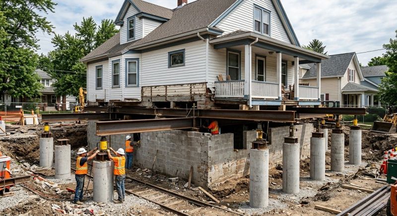 Foundation Raising in Gales Ferry, CT