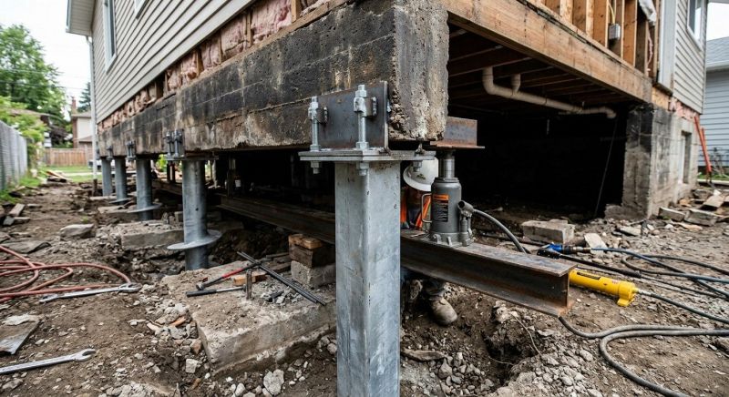 Foundation Raising in North Stonington, CT
