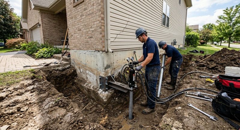Foundation Settlement Repair in Norwich, CT