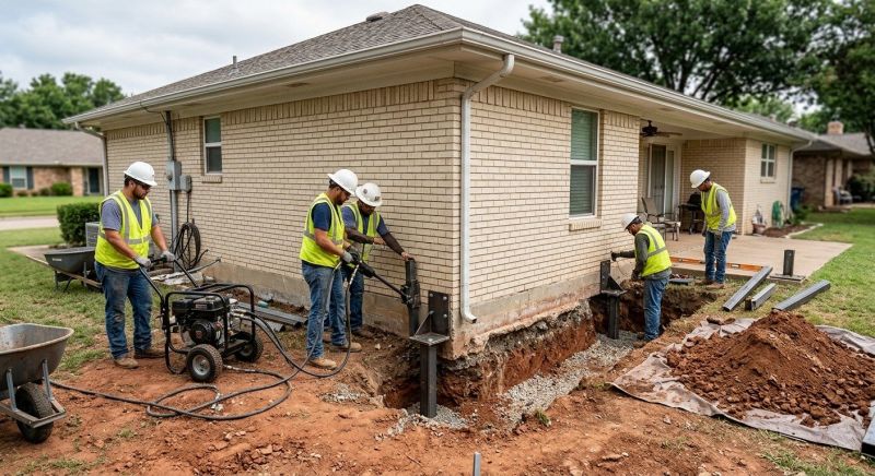 Foundation Stabilizing in Brooklyn, CT