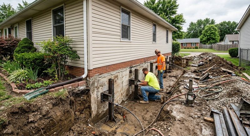 Foundation Stabilizing in Brooklyn, CT