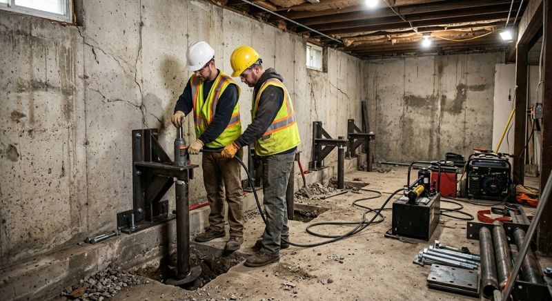 Foundation Stabilizing in Gales Ferry, CT