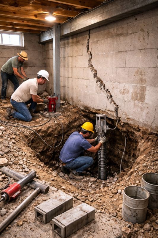 Foundation Structural Repair in Exeter, RI