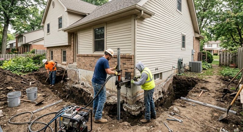House Foundation Repair in Jewett City, CT