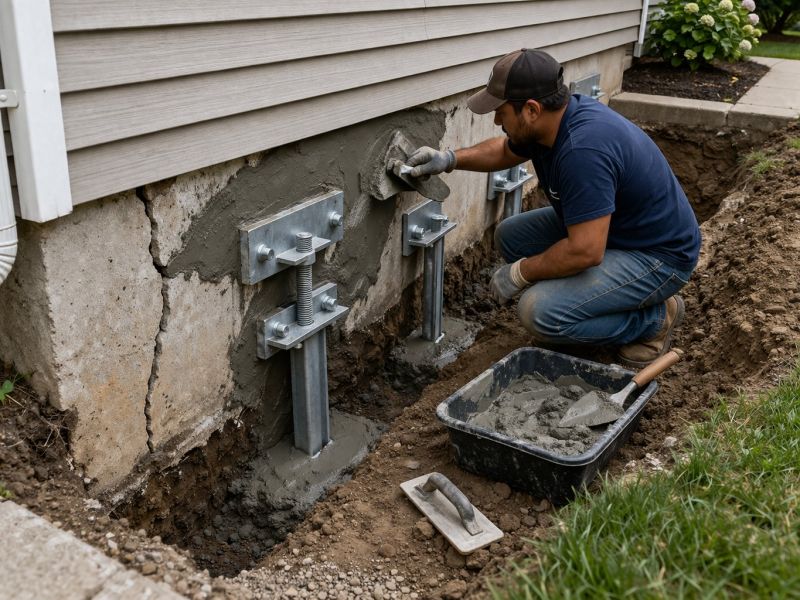 House Foundation Repair in Pawcatuck, CT