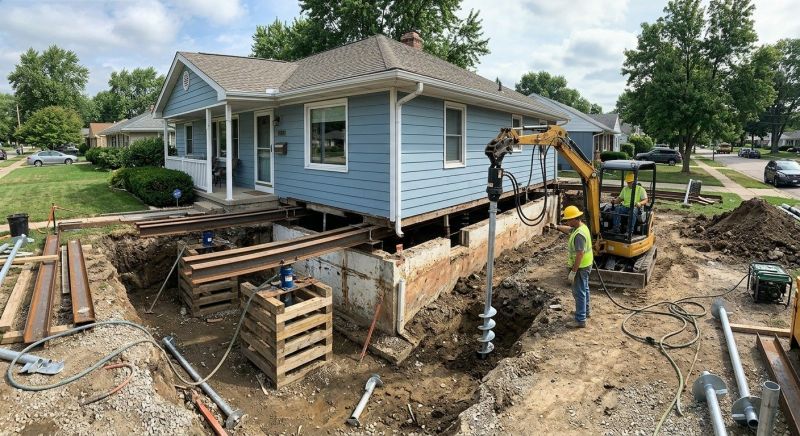 House Underpinning in Norwich, CT