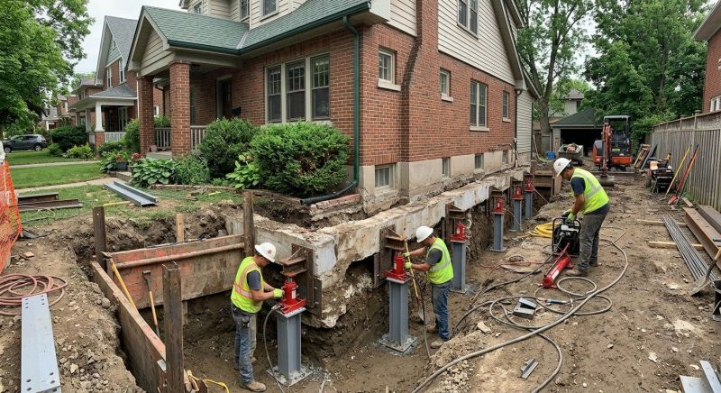 House Underpinning in Norwich, CT