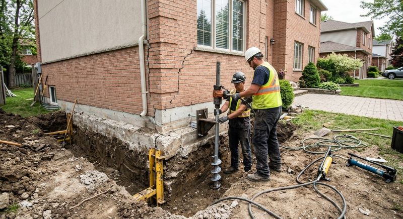 Sinking Foundation Repair in Preston, CT