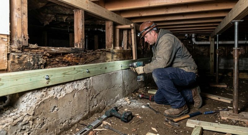 Sinking Foundation Repair in West Kingston, RI