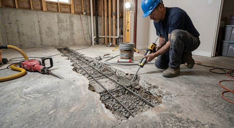 Slab Foundation Repair in Norwich, CT